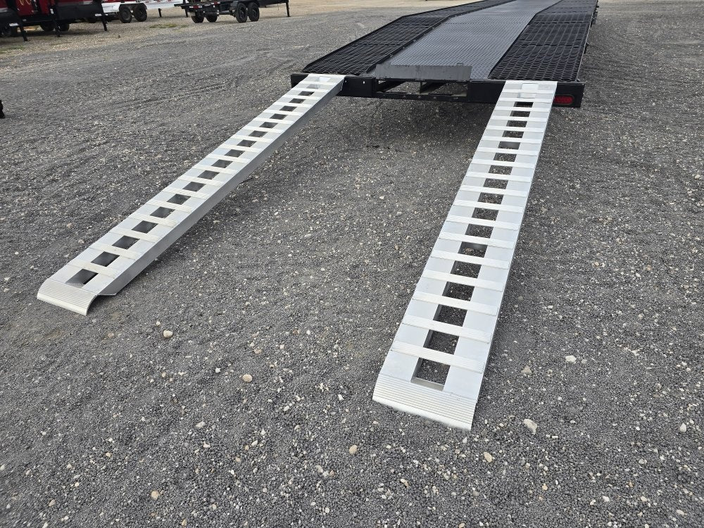 40' Mesh Deck (2) 8k Axles - 12k GVWR Derated- 14 Ply Tires w/Spare - 10' Aluminum Ramps - Warrior W - Two Car Hauler/Truck & Van Trailers - Stryker Dealership Group