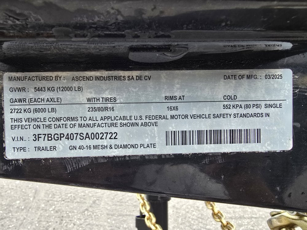 40' Mesh Deck (2) 8k Axles - 12k GVWR Derated- 14 Ply Tires w/Spare - 10' Aluminum Ramps - Warrior W - Two Car Hauler/Truck & Van Trailers - Stryker Dealership Group