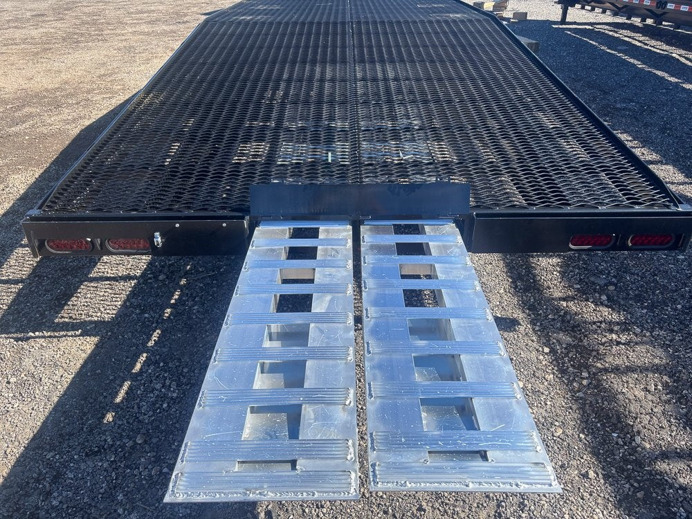 40' Mesh Deck (2) 8k Axles - 12k GVWR Derated- 14 Ply Tires w/Spare - 10' Aluminum Ramps - Warrior W - Truck & Van Trailers/Multi Car Haulers - Stryker Dealership Group