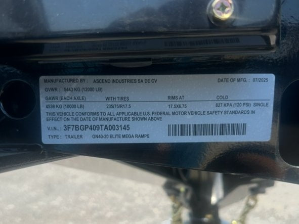 40' Stryker Gooseneck (2) 10K Axles Mega Ramps 18 Ply Tires - Derated - Hotshot Non-CDL/DO 10K MR SS - Stryker Dealership Group