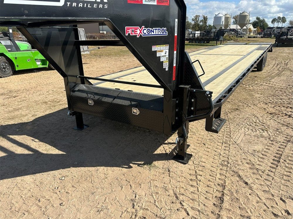 40' Stryker Gooseneck (2) 10K Axles Mega Ramps 18 Ply Tires - Derated - Hotshot Non-CDL - DO 10K MR SS - Stryker Dealership Group