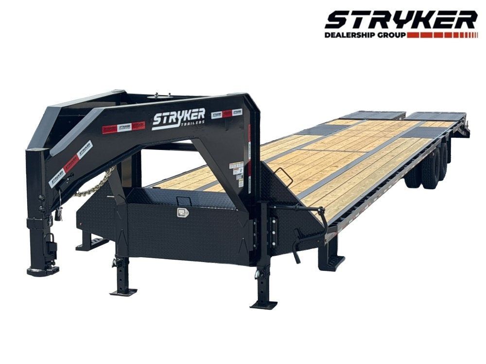 40' Stryker Gooseneck (2) 10K Axles Mega Ramps Dual Wheels - Dual Wheel Deckover/DO 10K MR DW - Stryker Dealership Group