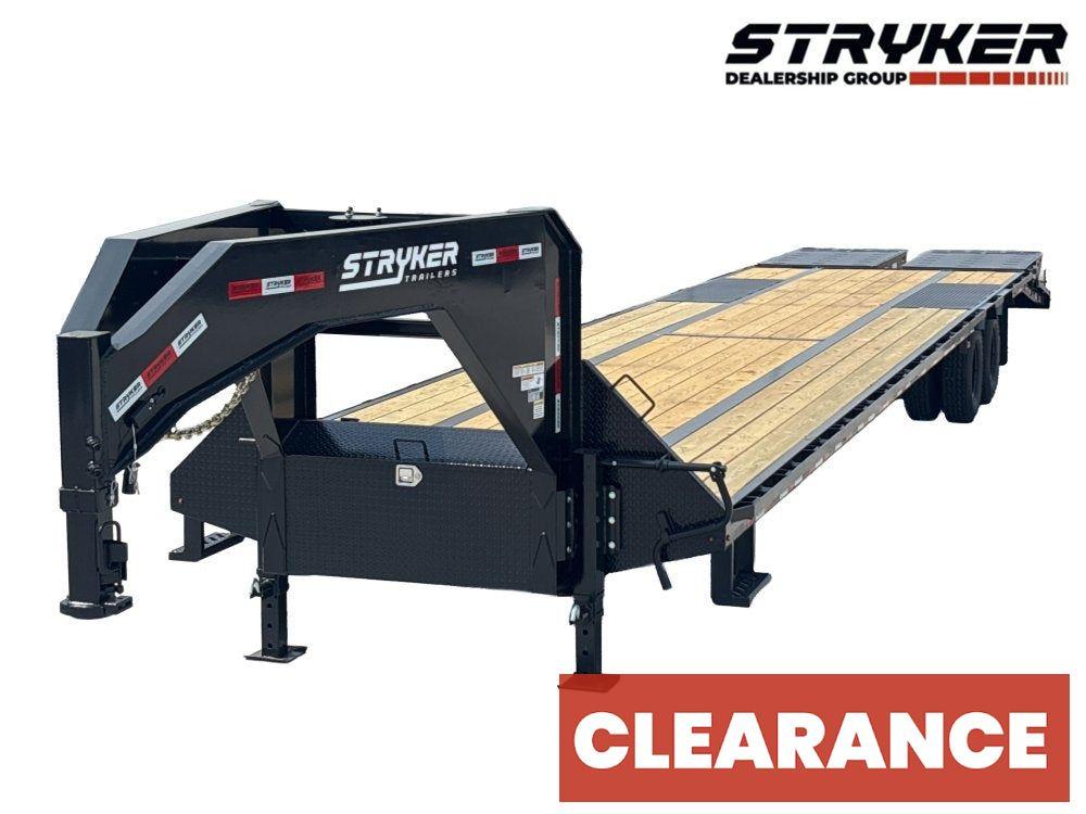 40' Stryker Gooseneck (2) 10K Axles Mega Ramps Dual Wheels - Dual Wheel Deckover - DO 10K MR DW - Stryker Dealership Group