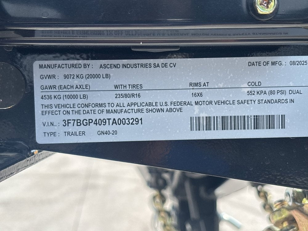 40' Stryker Gooseneck (2) 10K Axles Mega Ramps Dual Wheels - Dual Wheel Deckover/DO 10K MR DW - Stryker Dealership Group