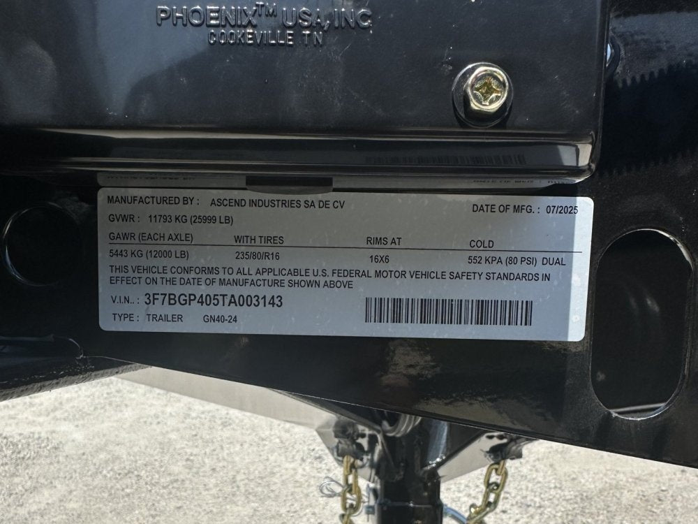 40' Stryker Gooseneck (2) 12K Axles Mega Ramps Dual Wheels - Dual Wheel Deckover/DO 12K MR - Stryker Dealership Group