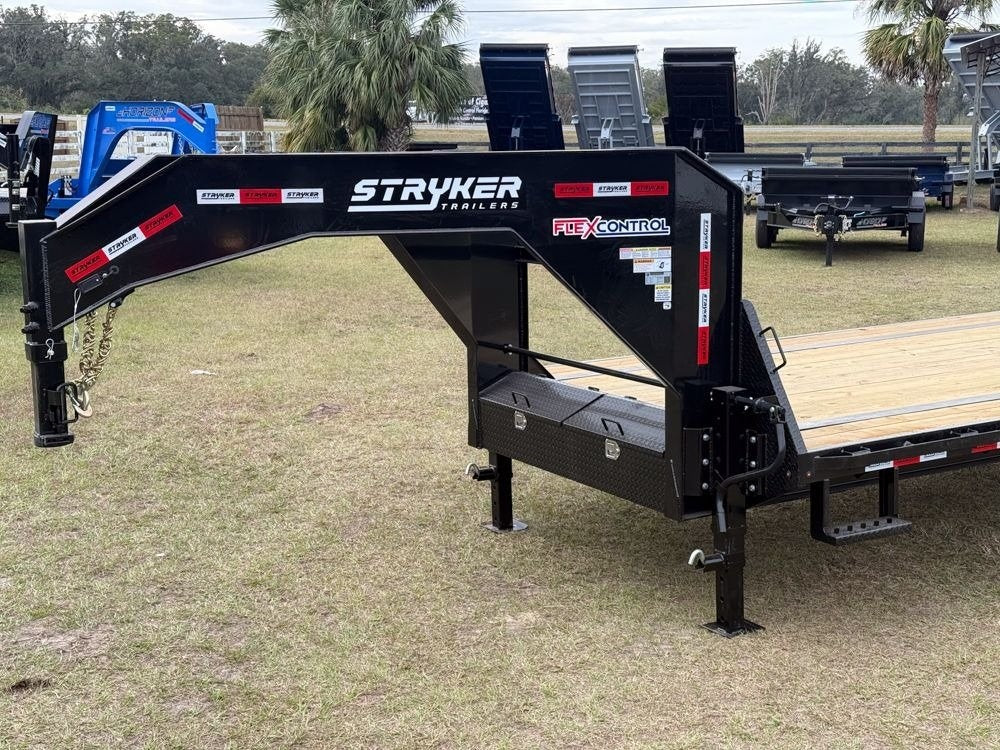 40' Stryker Gooseneck (2) 8K Axles Mega Ramps 14 ply Tires - Hotshot Non-CDL/DO 8K MR - Stryker Dealership Group