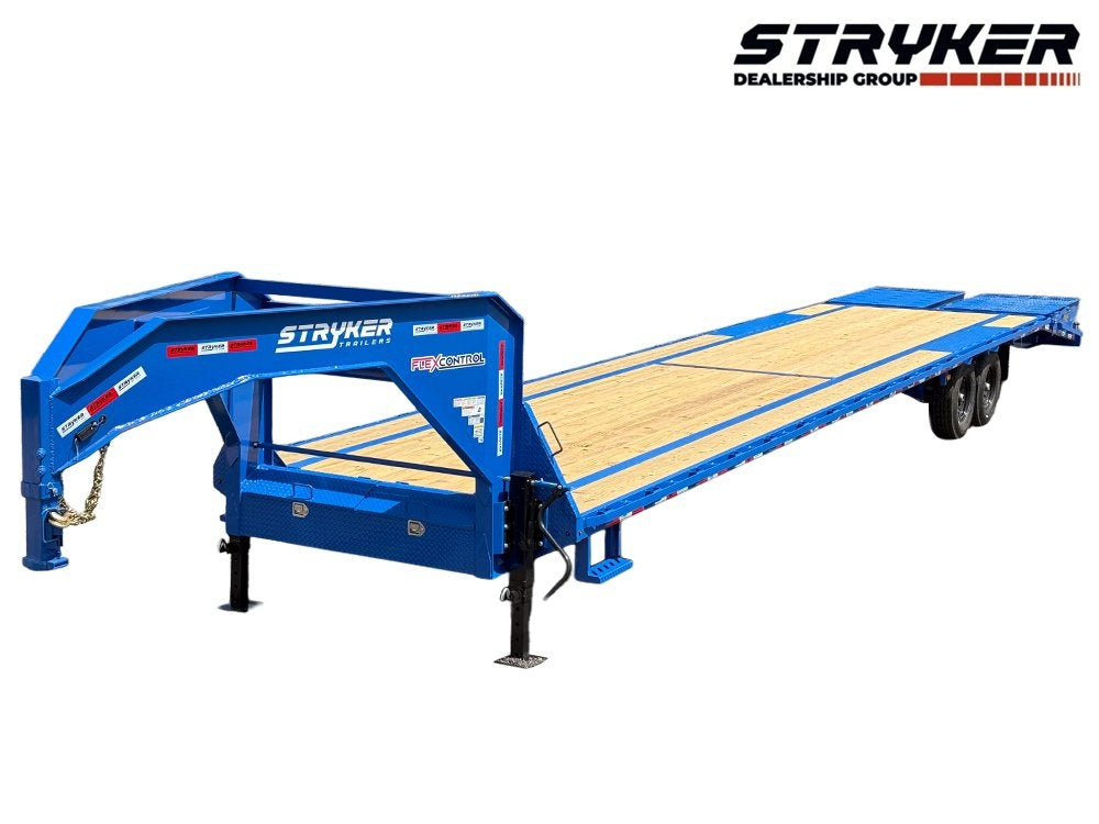 40' Stryker Gooseneck (2) 8K Axles Mega Ramps 14 ply Tires - Hotshot Non-CDL/DO 8K MR - Stryker Dealership Group