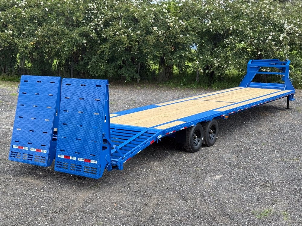 40' Stryker Gooseneck (2) 8K Axles Mega Ramps 14 ply Tires - Hotshot Non-CDL/DO 8K MR - Stryker Dealership Group