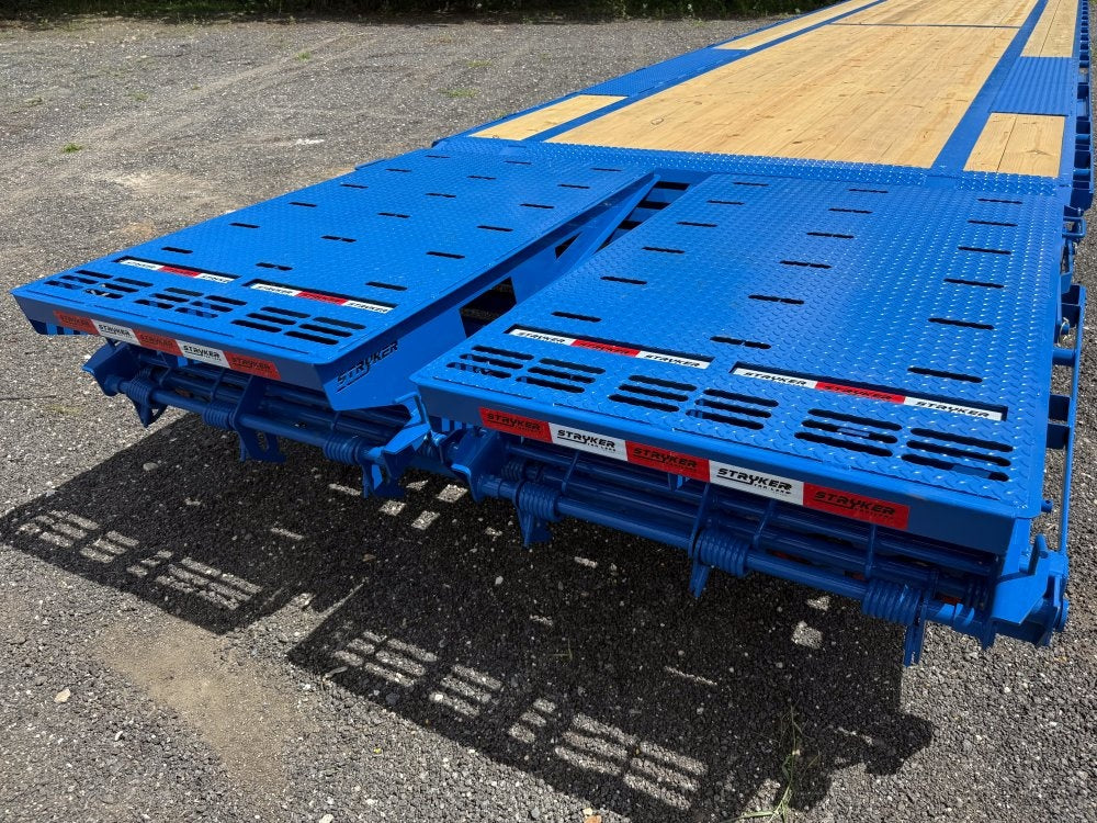 40' Stryker Gooseneck (2) 8K Axles Mega Ramps 14 ply Tires - Hotshot Non-CDL/DO 8K MR - Stryker Dealership Group