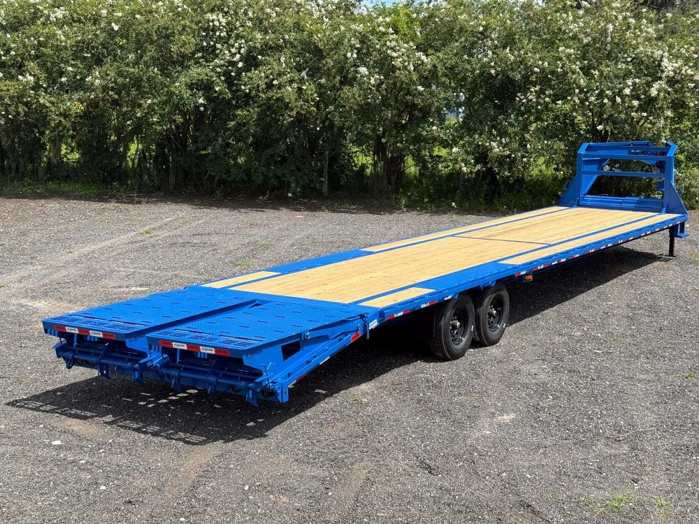 40' Stryker Gooseneck (2) 8K Axles Mega Ramps 14 ply Tires - Hotshot Non-CDL/DO 8K MR - Stryker Dealership Group