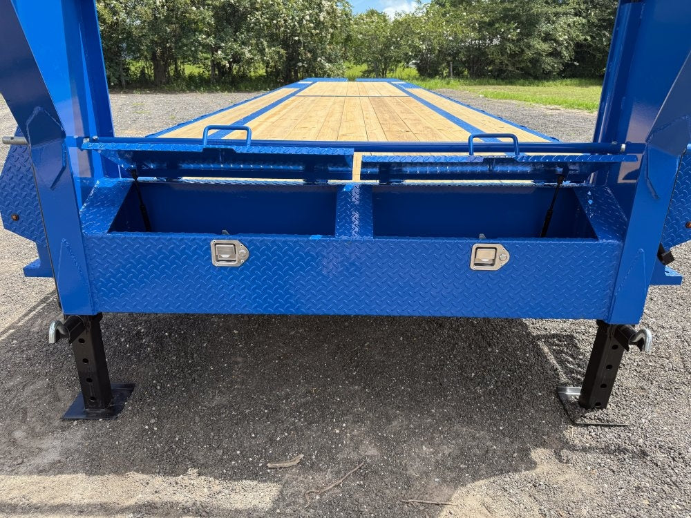 40' Stryker Gooseneck (2) 8K Axles Mega Ramps 14 ply Tires - Hotshot Non-CDL/DO 8K MR - Stryker Dealership Group