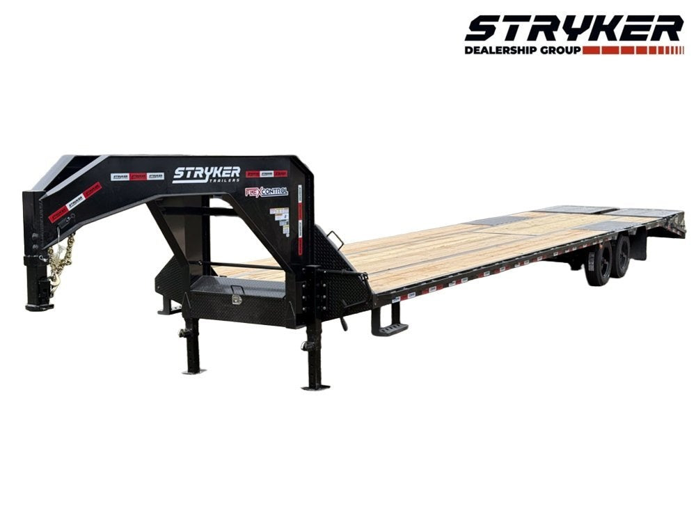 40' Stryker Gooseneck (2) 8K Axles Mega Ramps 14 ply Tires - Hotshot Non-CDL/DO 8K MR - Stryker Dealership Group