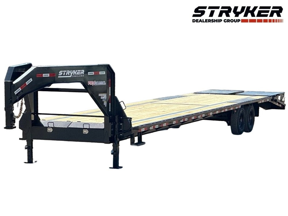 40' Stryker Gooseneck Hotshot Non-CDL Deckover Trailer Mega Ramps - (2) 7K Axles - Hotshot Non-CDL/DO 7K MR - Stryker Dealership Group