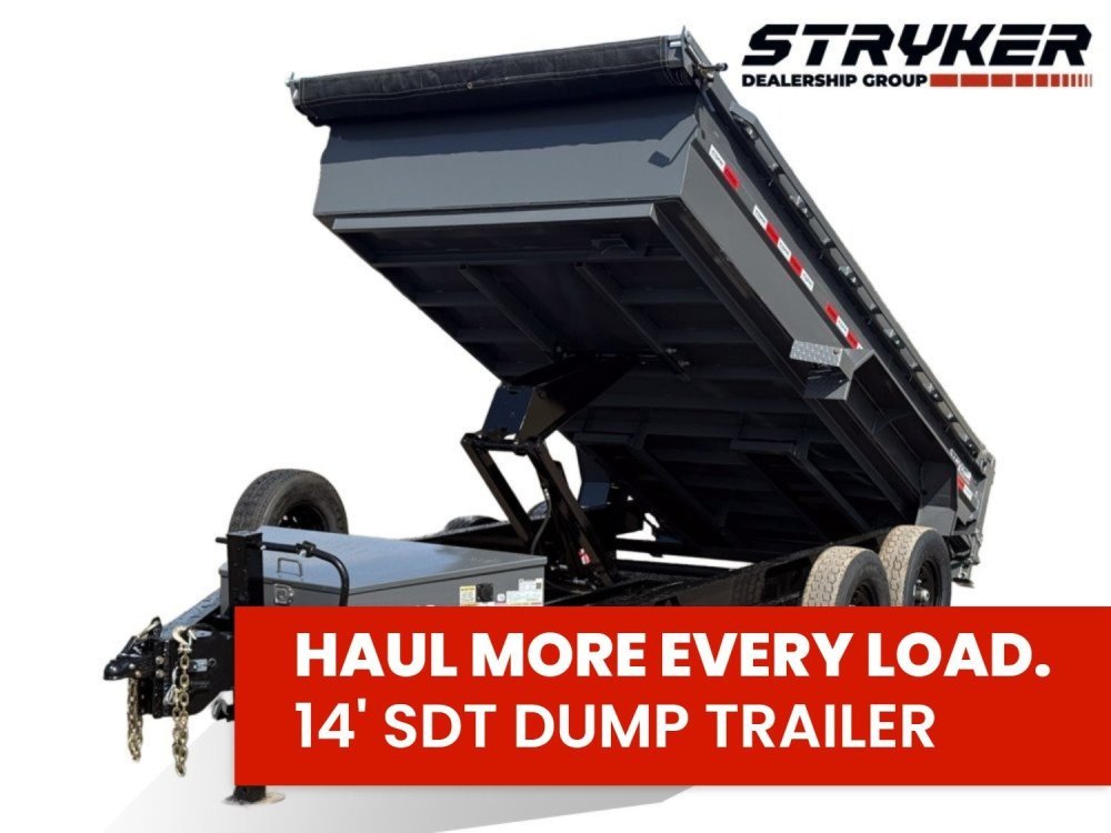 14' Stryker SDT Bumper Pull Dump Trailer 24" Side Walls - (2) 7k Axles 004265