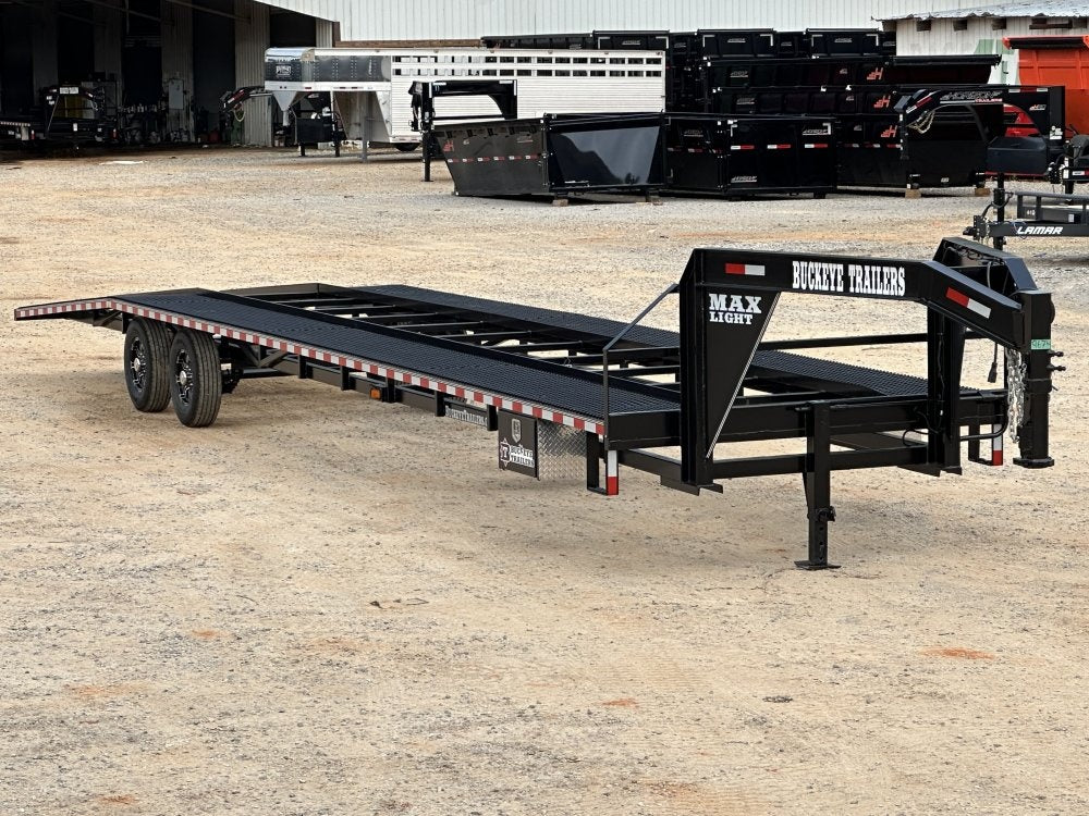 43" Max Lite Gooseneck Mesh Car Hauler (2) 7K Axles, 102" Wide, 9' Aluminum Ramps - Truck & Van Trailers/Multi Car Haulers - Stryker Dealership Group