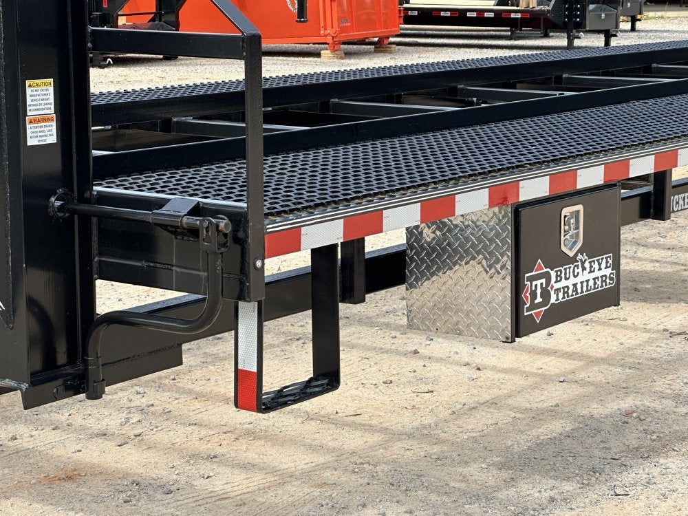 43" Max Lite Gooseneck Mesh Car Hauler (2) 7K Axles, 102" Wide, 9' Aluminum Ramps - Truck & Van Trailers/Multi Car Haulers - Stryker Dealership Group