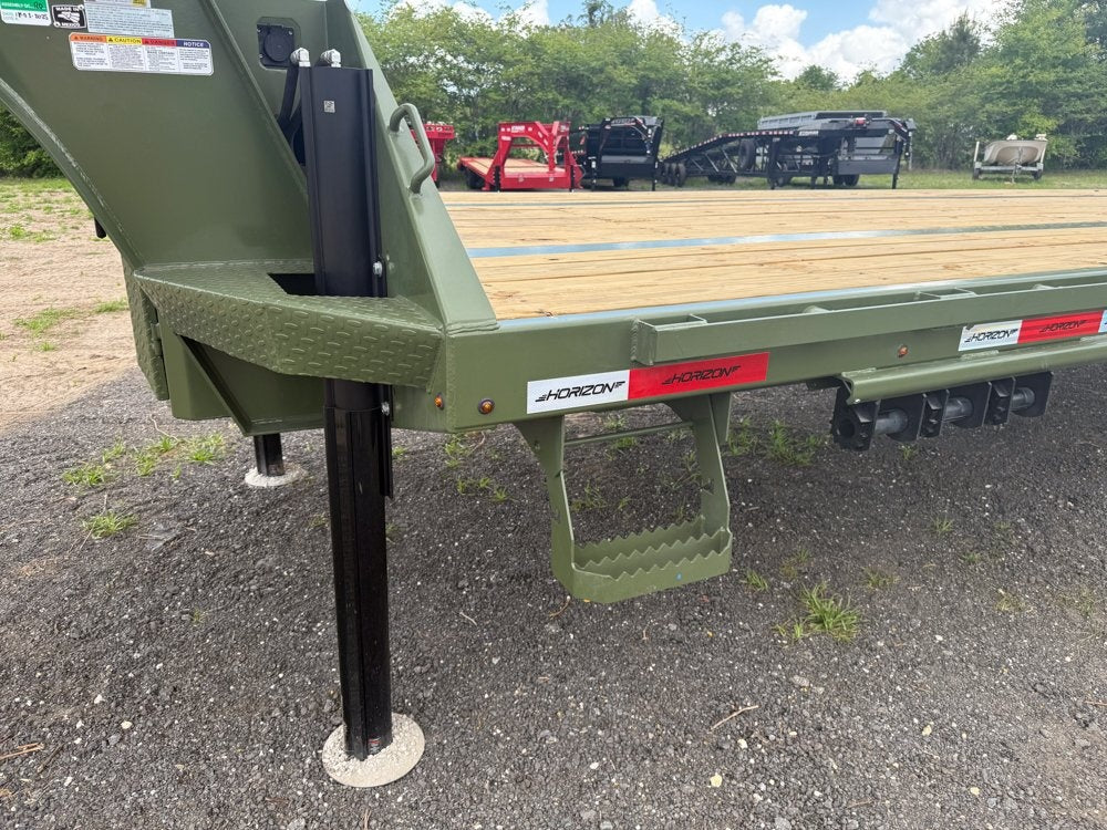 44' HHZ Gooseneck (2) 16K Dually Axles Mega Ramps 40k GVWR - Heavy Duty Deckover/DO 16K MR - Stryker Dealership Group