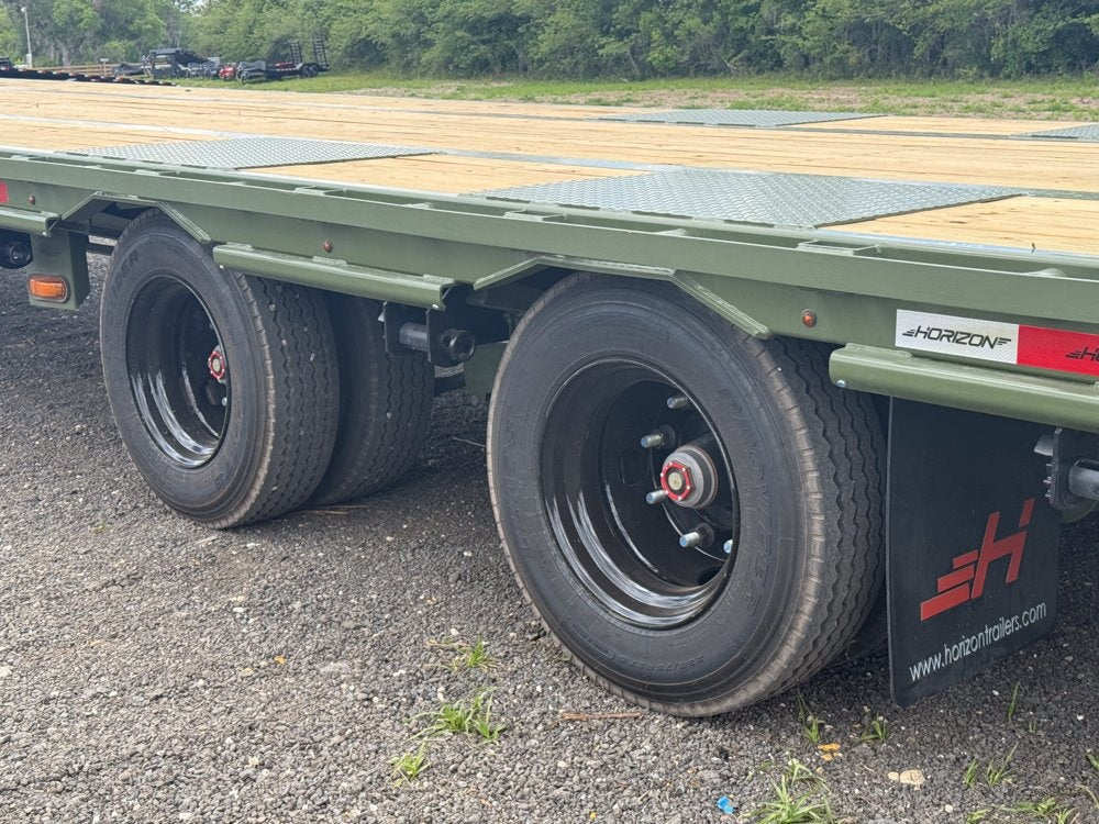 44' HHZ Gooseneck (2) 16K Dually Axles Mega Ramps 40k GVWR - Heavy Duty Deckover/DO 16K MR - Stryker Dealership Group