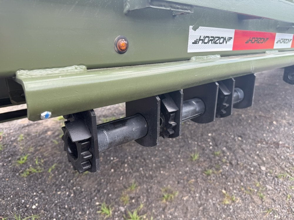 44' HHZ Gooseneck (2) 16K Dually Axles Mega Ramps 40k GVWR - Heavy Duty Deckover/DO 16K MR - Stryker Dealership Group