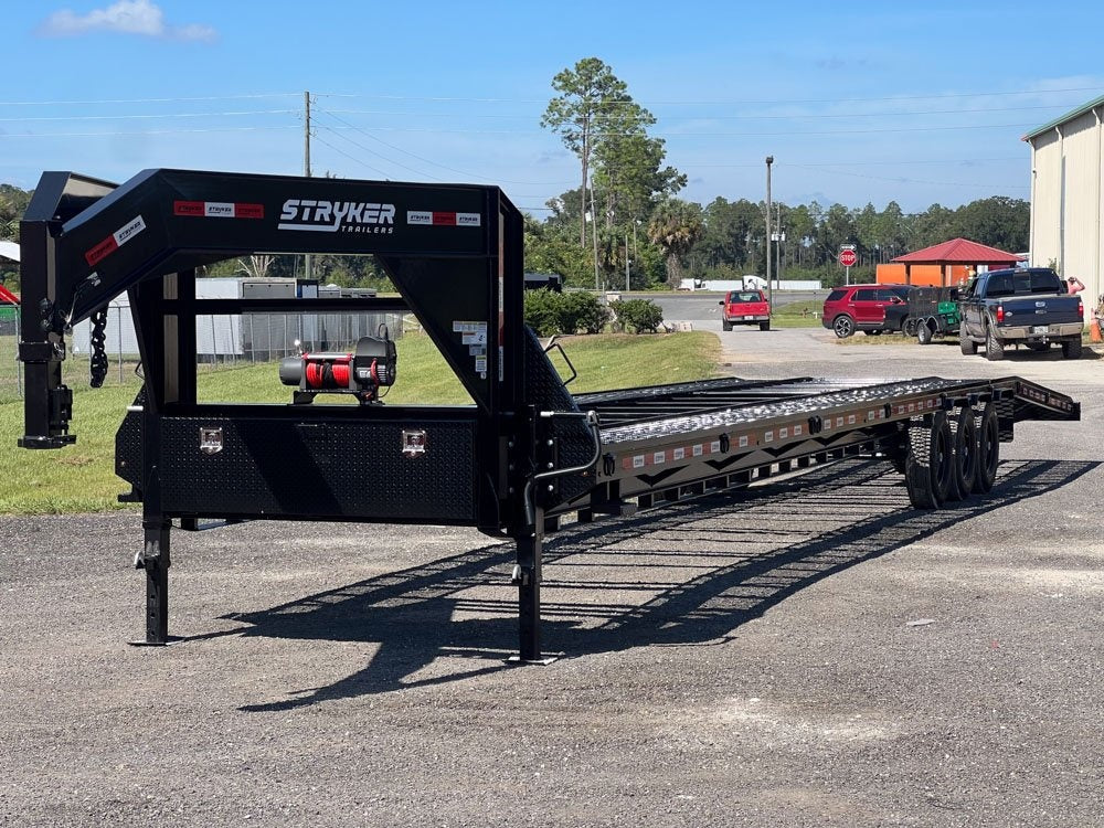 44' Mesh Deck (3) 7k Axles - 12k GVWR Derated- 14 Ply Tires w/Spare - 10' Aluminum Ramps - Warrior W - Truck & Van Trailers/Multi Car Haulers - Stryker Dealership Group