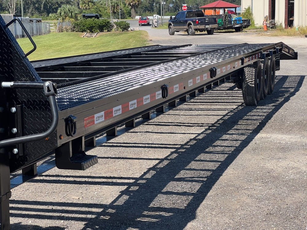 44' Mesh Deck (3) 7k Axles - 12k GVWR Derated- 14 Ply Tires w/Spare - 10' Aluminum Ramps - Warrior W - Truck & Van Trailers/Multi Car Haulers - Stryker Dealership Group
