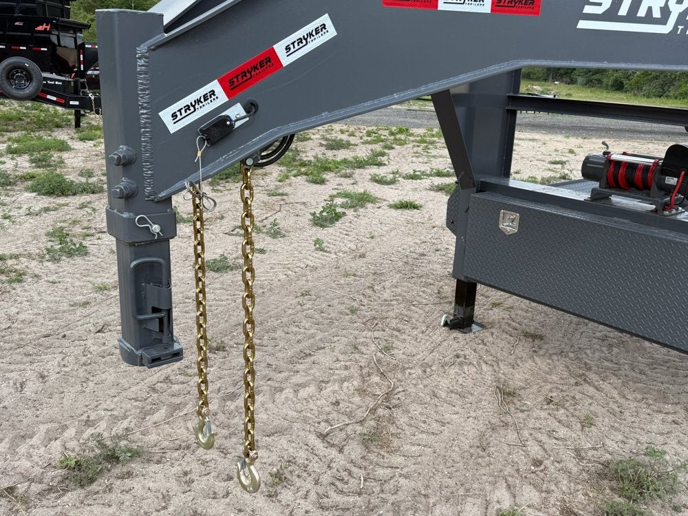 44' Mesh Deck (3) 7k Axles - 12k GVWR Derated- 14 Ply Tires w/Spare - 10' Aluminum Ramps - Warrior W - Truck & Van Trailers/Multi Car Haulers - Stryker Dealership Group