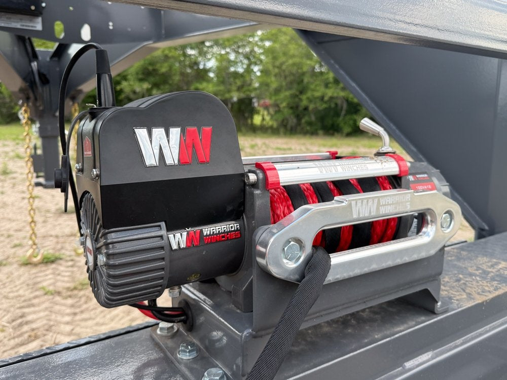 44' Mesh Deck (3) 7k Axles - 12k GVWR Derated- 14 Ply Tires w/Spare - 10' Aluminum Ramps - Warrior W - Truck & Van Trailers/Multi Car Haulers - Stryker Dealership Group