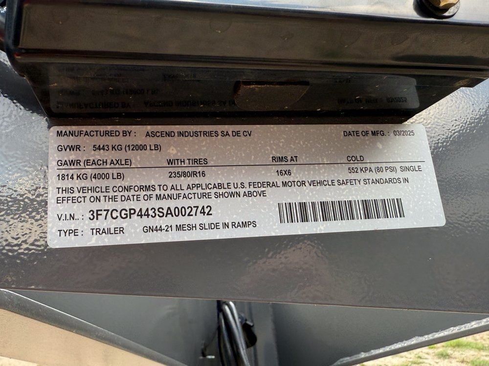 44' Mesh Deck (3) 7k Axles - 12k GVWR Derated- 14 Ply Tires w/Spare - 10' Aluminum Ramps - Warrior W - Truck & Van Trailers/Multi Car Haulers - Stryker Dealership Group