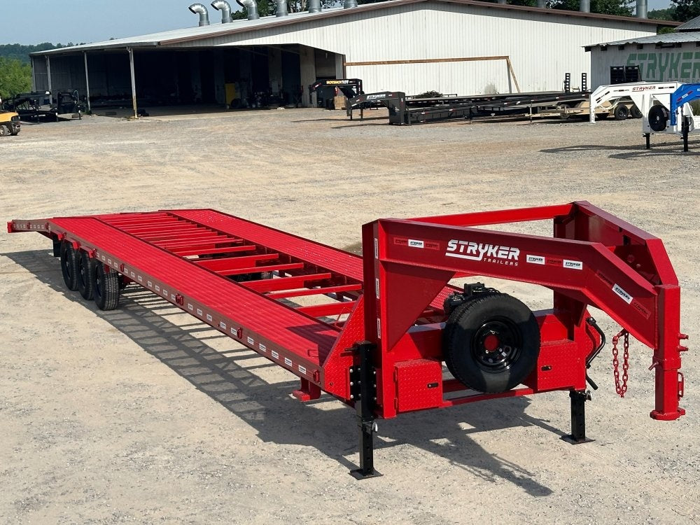 44' Mesh Deck (3) 7k Axles - 12k GVWR Derated- 14 Ply Tires w/Spare - 10' Aluminum Ramps - Warrior W - Truck & Van Trailers/Multi Car Haulers - Stryker Dealership Group