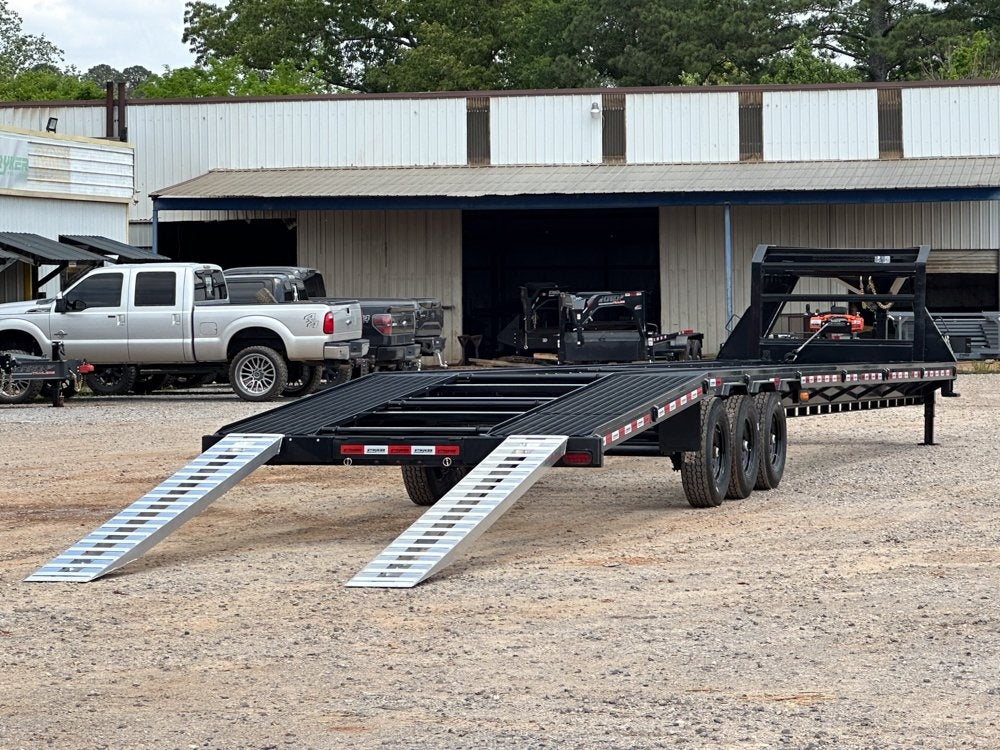 44' Mesh Deck (3) 7k Axles - 12k GVWR Derated- 14 Ply Tires w/Spare - 10' Aluminum Ramps - Warrior W - Truck & Van Trailers - Stryker Dealership Group