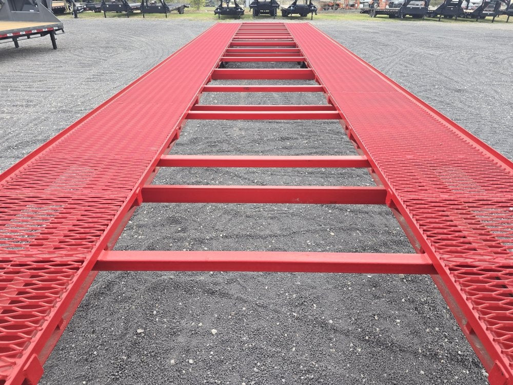 44' Mesh Deck (3) 7k Axles - 12k GVWR Derated- 14 Ply Tires w/Spare - 10' Aluminum Ramps - Warrior W - Truck & Van Trailers/Truck & Van Trailers - Stryker Dealership Group