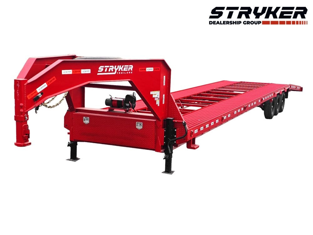 44' Mesh Deck (3) 7k Axles - 12k GVWR Derated- 14 Ply Tires w/Spare - 10' Aluminum Ramps - Warrior W - Truck & Van Trailers/Truck & Van Trailers - Stryker Dealership Group