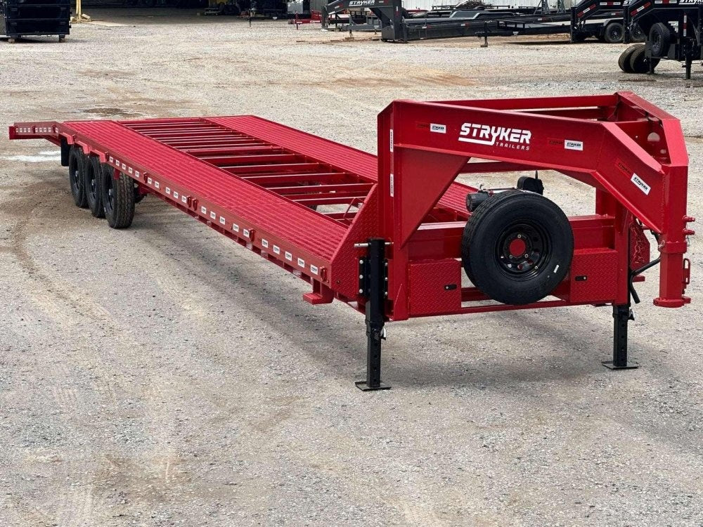 44' Mesh Deck (3) 7k Axles - 12k GVWR Derated- 14 Ply Tires w/Spare - 10' Aluminum Ramps - Warrior W - Truck & Van Trailers/Multi Car Haulers - Stryker Dealership Group