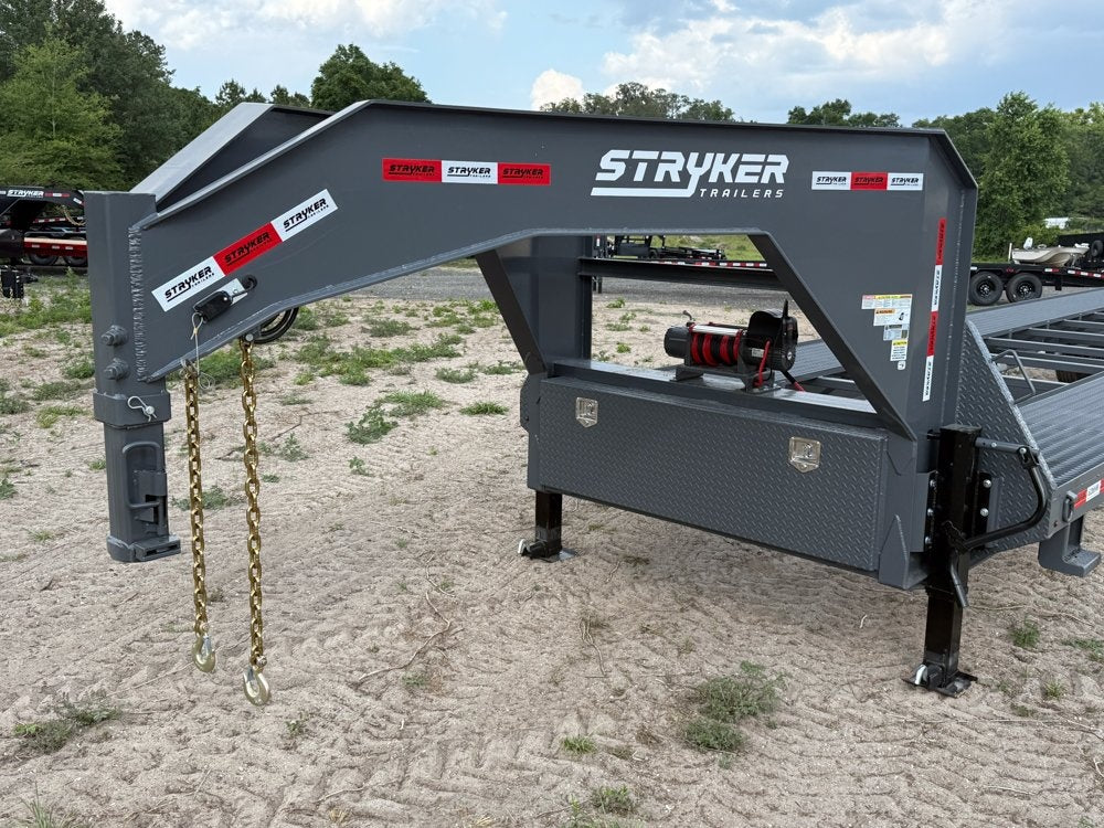 44' Mesh Deck (3) 7k Axles - 12k GVWR Derated- 14 Ply Tires w/Spare - 10' Aluminum Ramps - Warrior W - Truck & Van Trailers/Truck & Van Trailers - Stryker Dealership Group