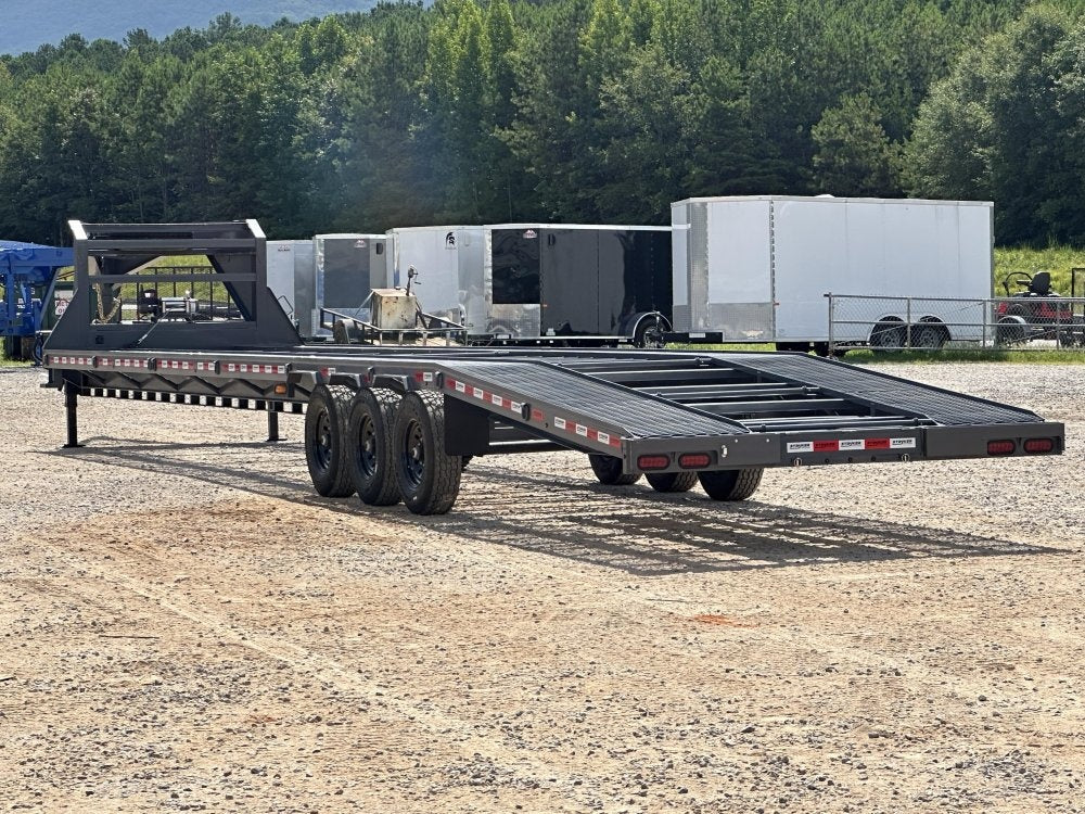 44' Mesh Deck (3) 7k Axles - 12k GVWR Derated- 14 Ply Tires w/Spare - 10' Aluminum Ramps - Warrior W - Truck & Van Trailers/Multi Car Haulers - Stryker Dealership Group