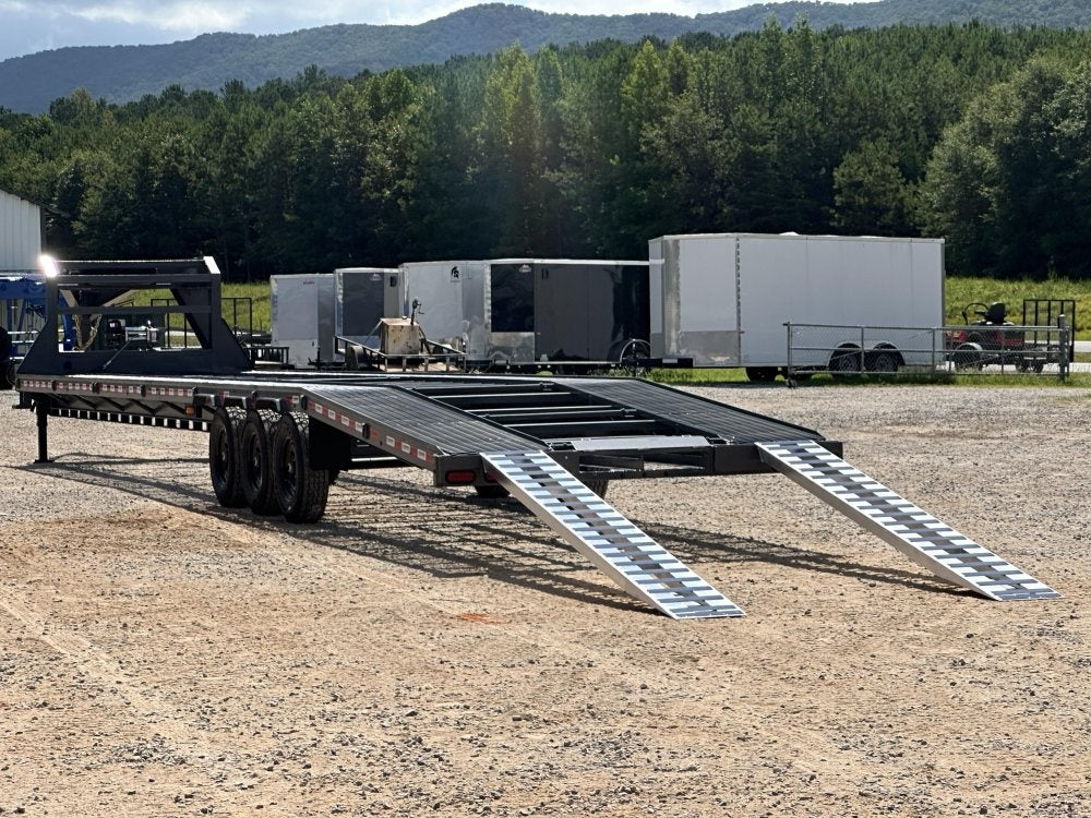 44' Mesh Deck (3) 7k Axles - 12k GVWR Derated- 14 Ply Tires w/Spare - 10' Aluminum Ramps - Warrior W - Truck & Van Trailers/Multi Car Haulers - Stryker Dealership Group