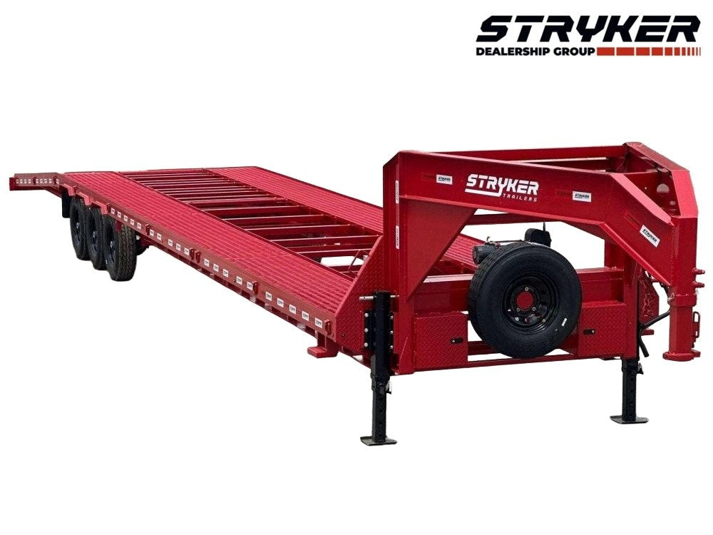 44' Mesh Deck (3) 7k Axles - 12k GVWR Derated- 14 Ply Tires w/Spare - 10' Aluminum Ramps - Warrior W - Truck & Van Trailers - Multi Car Haulers - Stryker Dealership Group