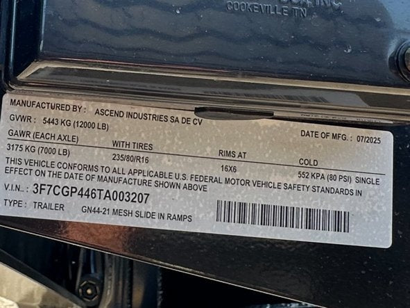 44' Mesh Deck (3) 7k Axles - 12k GVWR Derated- 14 Ply Tires w/Spare - 10' Aluminum Ramps - Warrior W - Truck & Van Trailers/Multi Car Haulers - Stryker Dealership Group