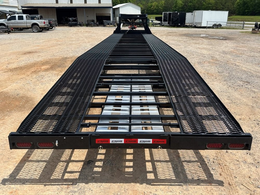 44' Mesh Deck (3) 7k Axles - 12k GVWR Derated- 14 Ply Tires w/Spare - 10' Aluminum Ramps - Warrior W - Truck & Van Trailers/Multi Car Haulers - Stryker Dealership Group