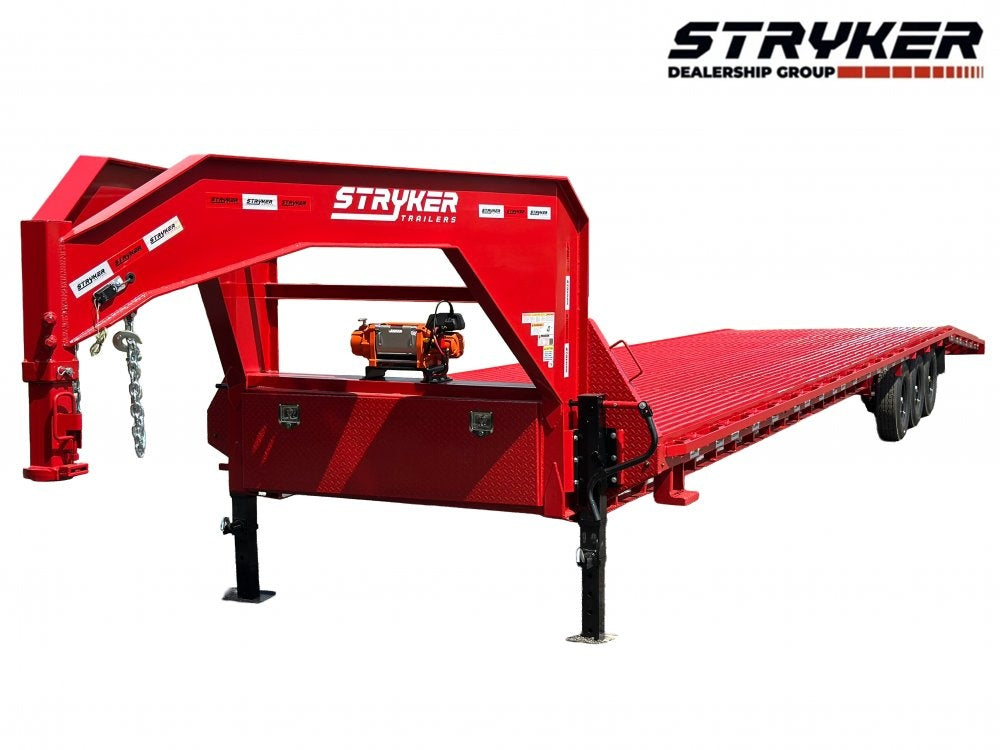 44' Mesh Deck (3) 7k Axles - FULL WIDTH MESH - 12k GVWR Derated- 14 Ply Tires w/Spare - 10' Aluminum - Truck & Van Trailers/Multi Car Haulers - Stryker Dealership Group