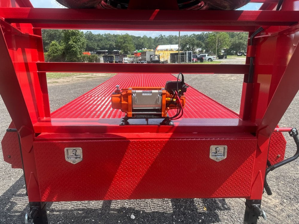 44' Mesh Deck (3) 7k Axles - FULL WIDTH MESH - 12k GVWR Derated- 14 Ply Tires w/Spare - 10' Aluminum - Truck & Van Trailers/Multi Car Haulers - Stryker Dealership Group