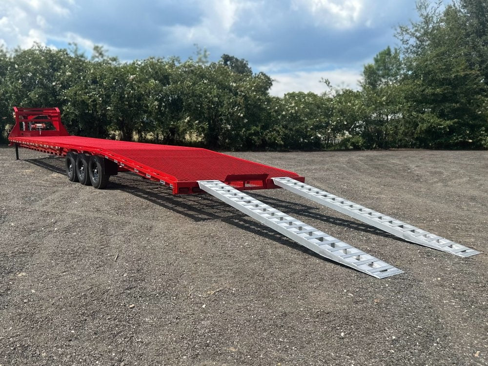 44' Mesh Deck (3) 7k Axles - FULL WIDTH MESH - 12k GVWR Derated- 14 Ply Tires w/Spare - 10' Aluminum - Truck & Van Trailers/Multi Car Haulers - Stryker Dealership Group