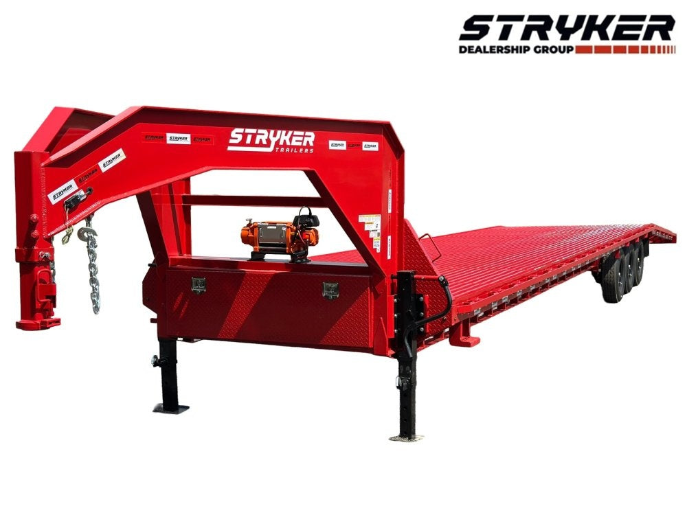 44' Mesh Deck (3) 7k Axles - FULL WIDTH MESH - 12k GVWR Derated- 14 Ply Tires w/Spare - 10' Aluminum - Truck & Van Trailers/Multi Car Haulers - Stryker Dealership Group