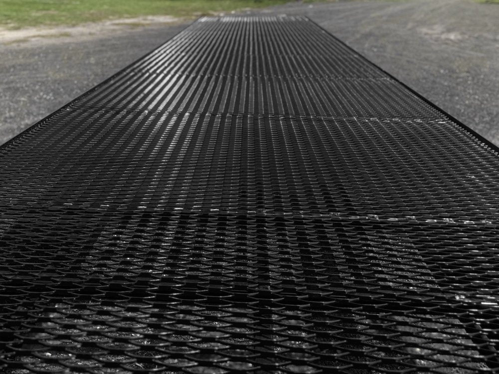 44' Mesh Deck (3) 7k Axles - FULL WIDTH MESH - 12k GVWR Derated- 14 Ply Tires w/Spare - 10' Aluminum - Truck & Van Trailers/Multi Car Haulers - Stryker Dealership Group