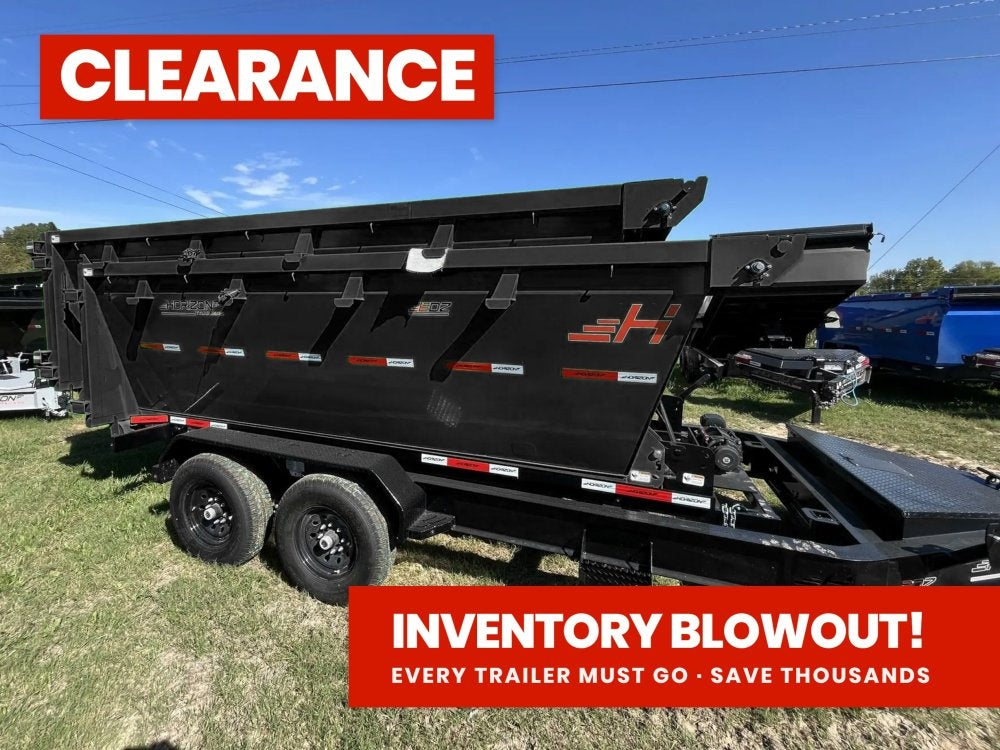 Horizon 14' RDZ BP Roll off Bundle (2) 7k Axles + 2 Bins w/ 4' Walls 017792