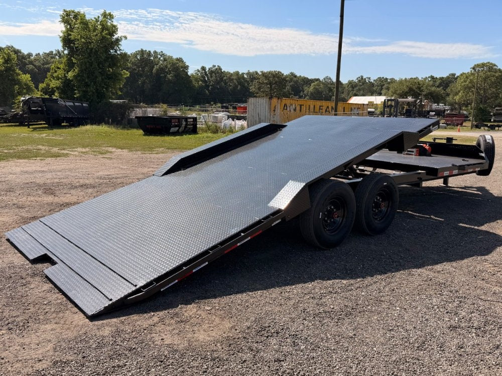 24' Tilt Trailer Drive Over Fenders, Steel Floor, 8K Axles 003822