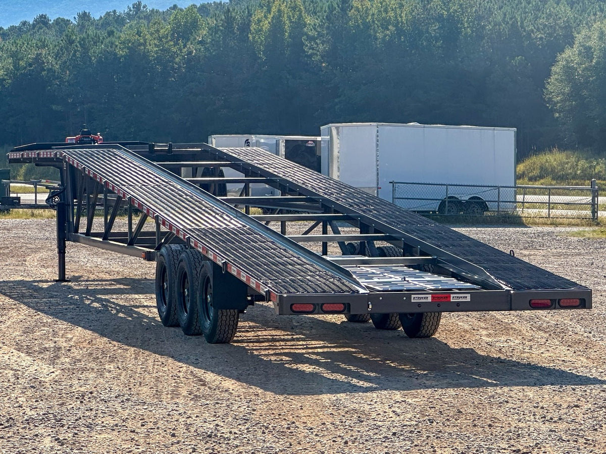 50' Stryker Gooseneck Wedge 3 Car Hauler - (3) 7k Axles Derated 004591 - Stryker Dealership Group