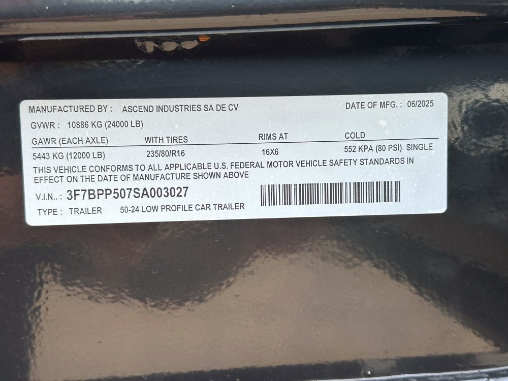 50' Low Profile Wedge (2) 12k Elec/Hyd Axles, Winch, 10' Aluminum Ramps, Spare - Wedge 3 Car Hauler/Multi Car Haulers - Stryker Dealership Group