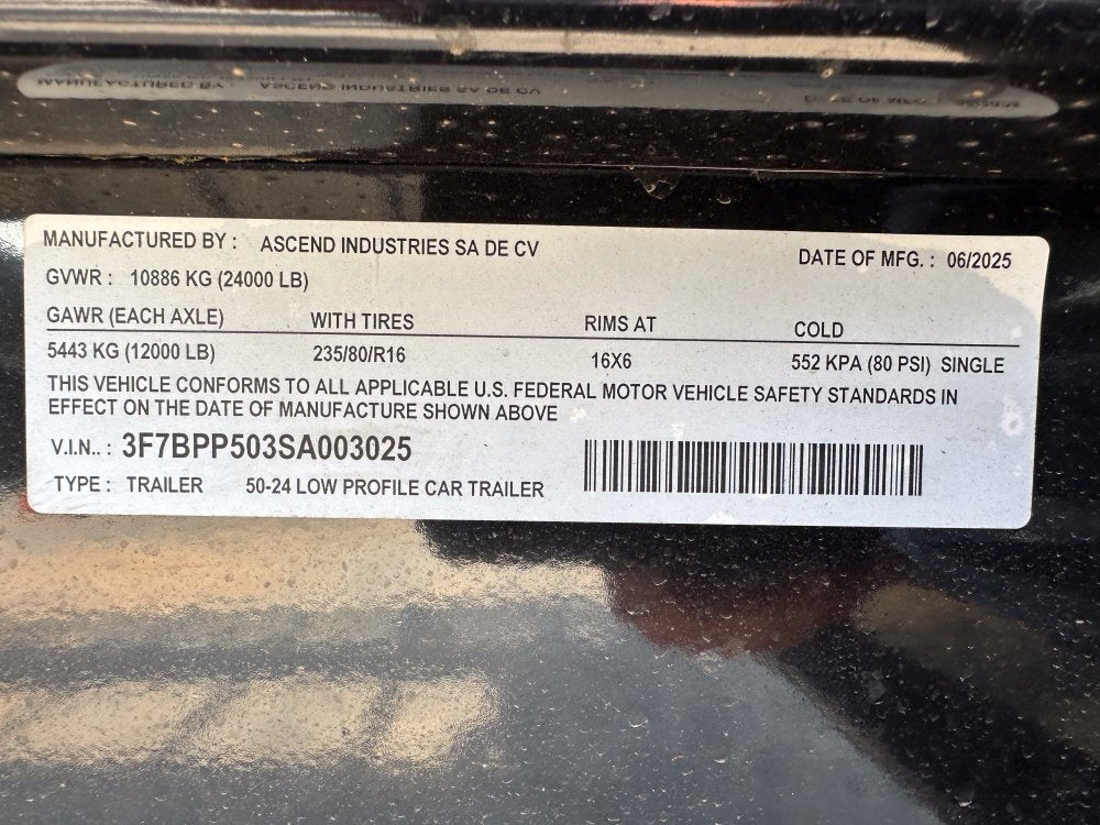 50' Low Profile Wedge (2) 12k Elec/Hyd Axles, Winch, 10' Aluminum Ramps, Spare - Wedge 3 Car Hauler/Multi Car Haulers - Stryker Dealership Group