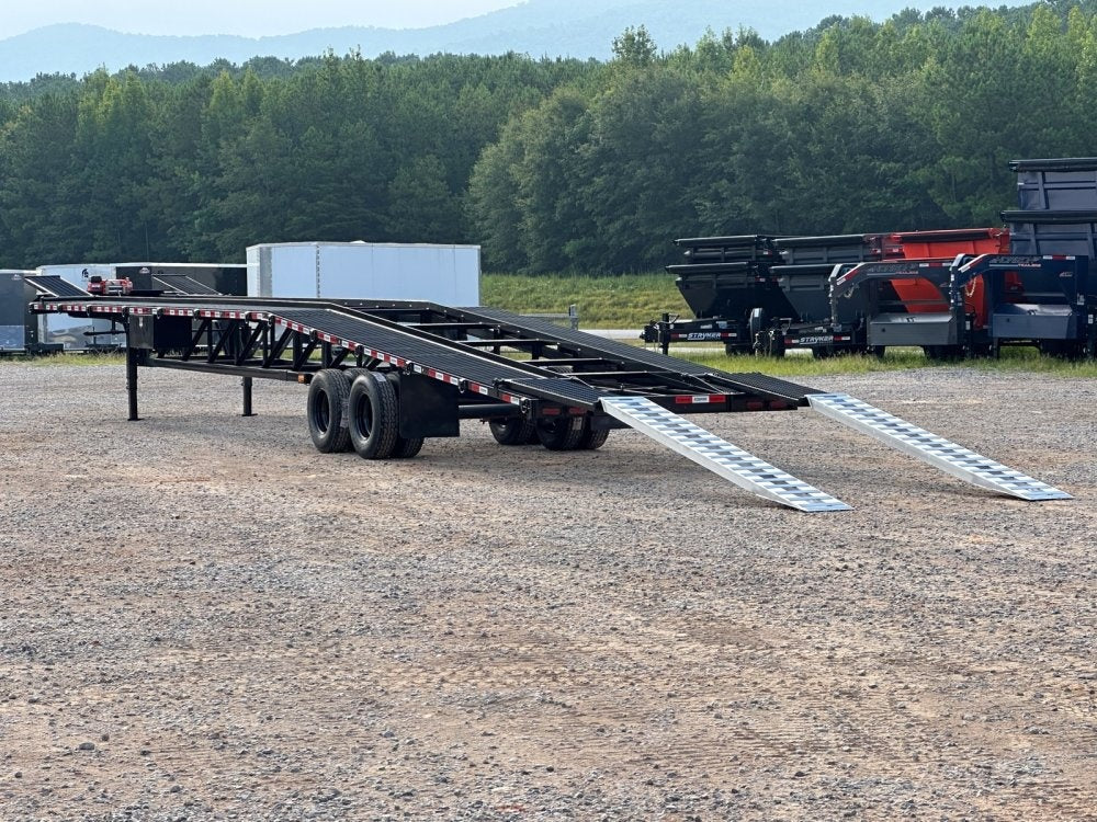 50' Low Profile Wedge (2) 12k Elec/Hyd Axles, Winch, 10' Aluminum Ramps, Spare - Wedge 3 Car Hauler/Multi Car Haulers - Stryker Dealership Group